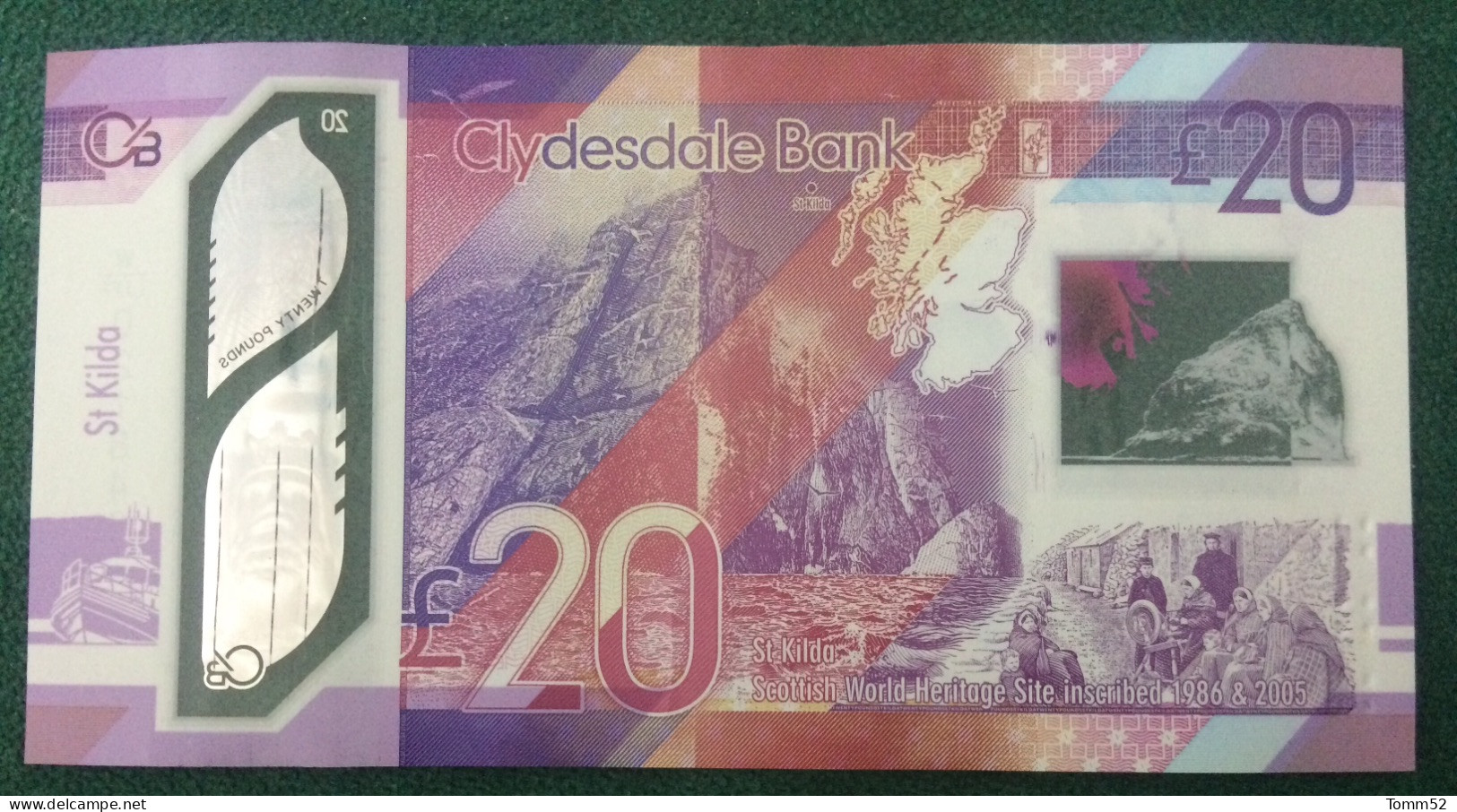 SCOTLAND 20 Pounds - Clydesde Bank- AUNC - 20 Pounds