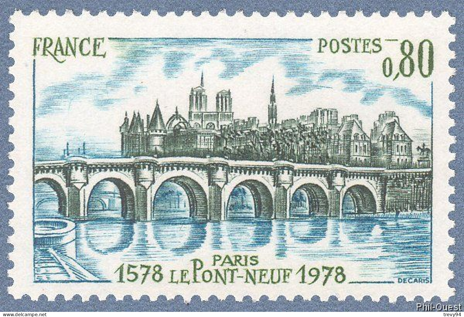 Timbre De 1978 Le Pont-Neuf à Paris 1578-1978   N° 1997 - Neufs