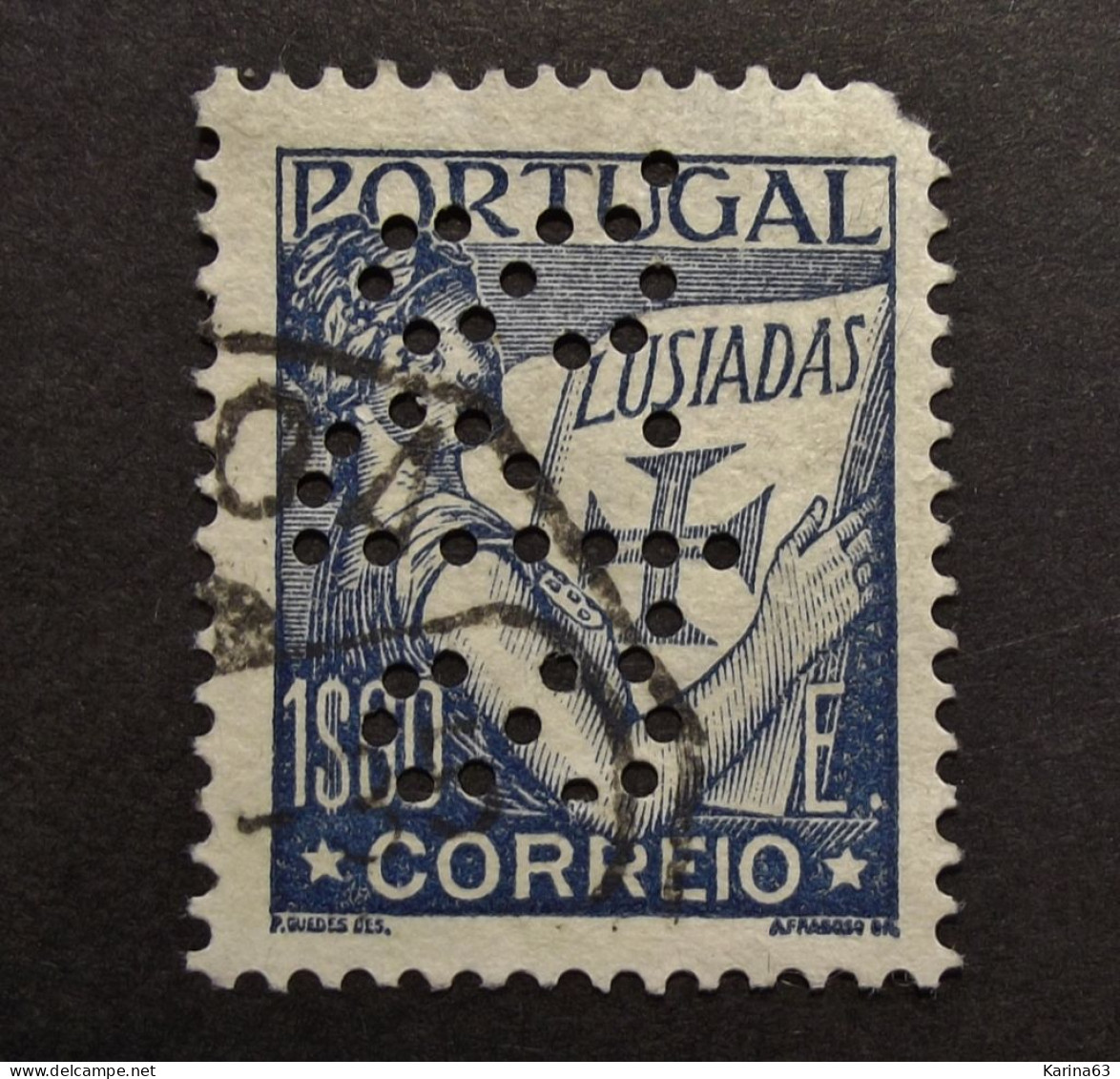 Portugal -  1934 - Perfin - Lochung - S. P. S.- Sociedade Portuguesa De Seguros ( Lisboa ) - Cancelled - Used Stamps