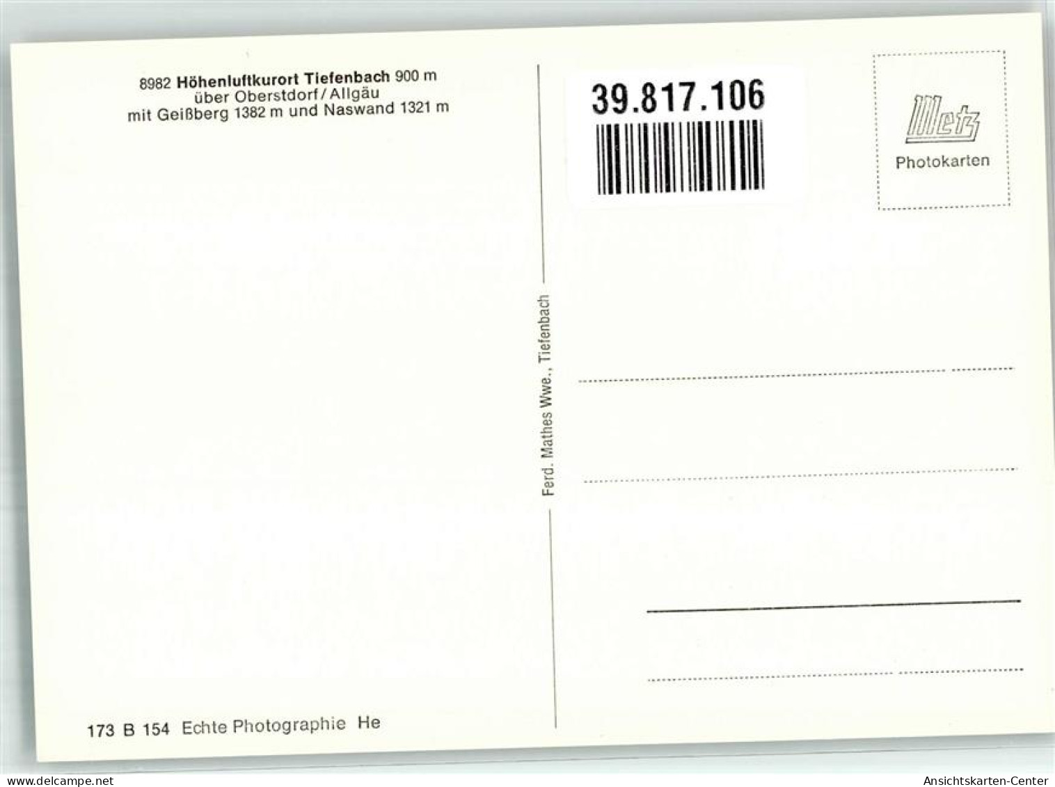 39817106 - Tiefenbach B Oberstdorf - Oberstdorf