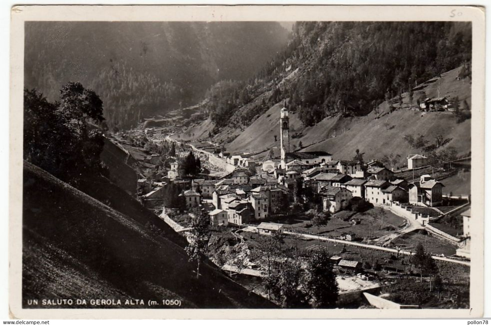 UN SALUTO DA GEROLA ALTA - SONDRIO - 1939 - Vedi Retro - Formato Piccolo - Sondrio