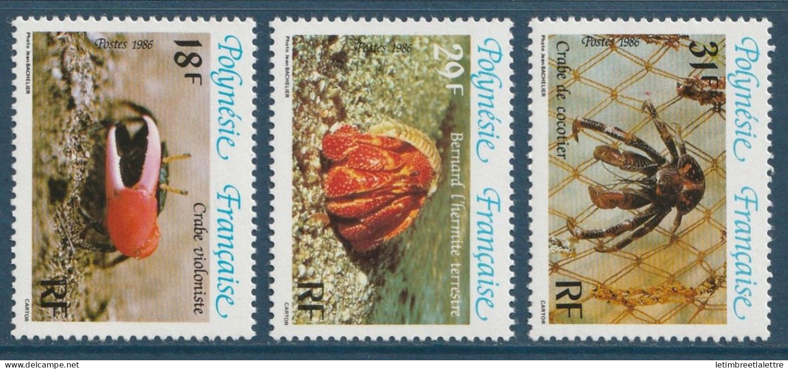 Polynésie Française - YT N° 246 à 248 ** - Neuf Sans Charnière - 1986 - Nuovi