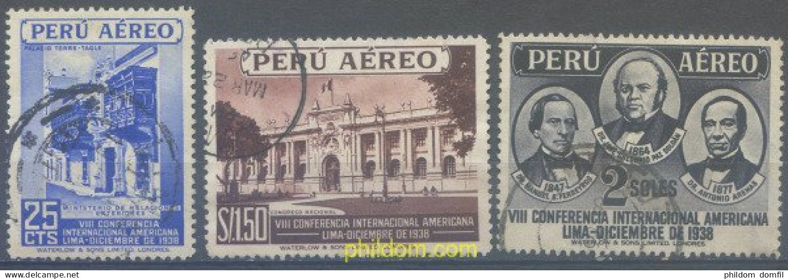 655193 USED PERU 1938 CONGRESO PANAMERICANO - Pérou