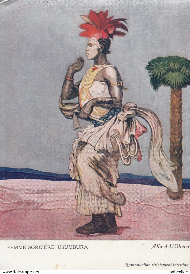 CROIX ROUGE DU CONGO:  Femme Sorcière USUMBURA (Exposition Coloniale Paris 1931) - Red Cross