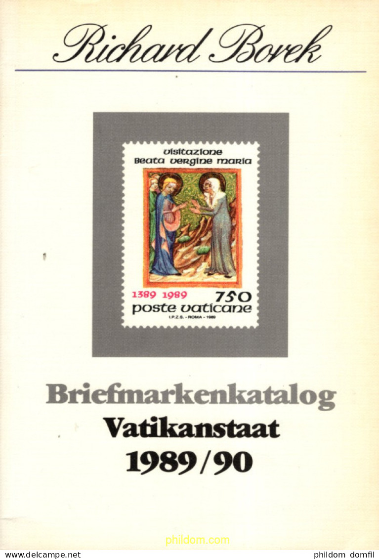 Richard Borek Briefmarken Katalog Vatikanstaat 1989/90 - Motivkataloge