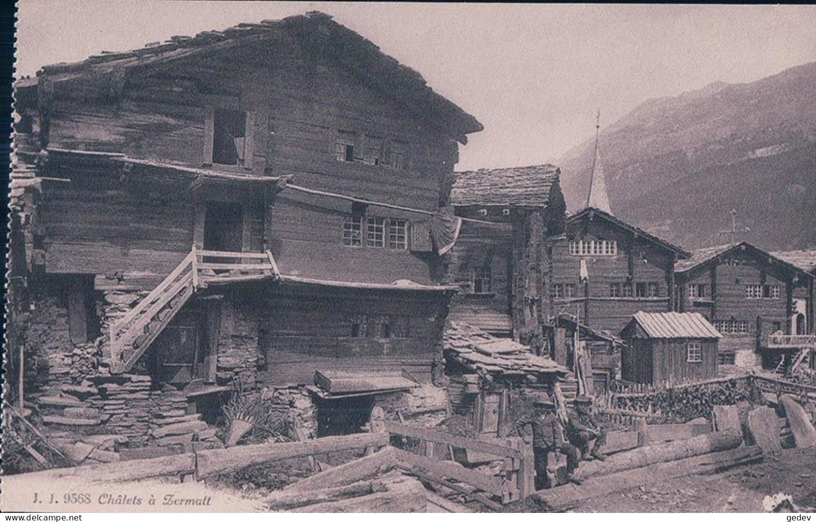Zermatt VS, Châlets Et Enfants (9568) - Zermatt