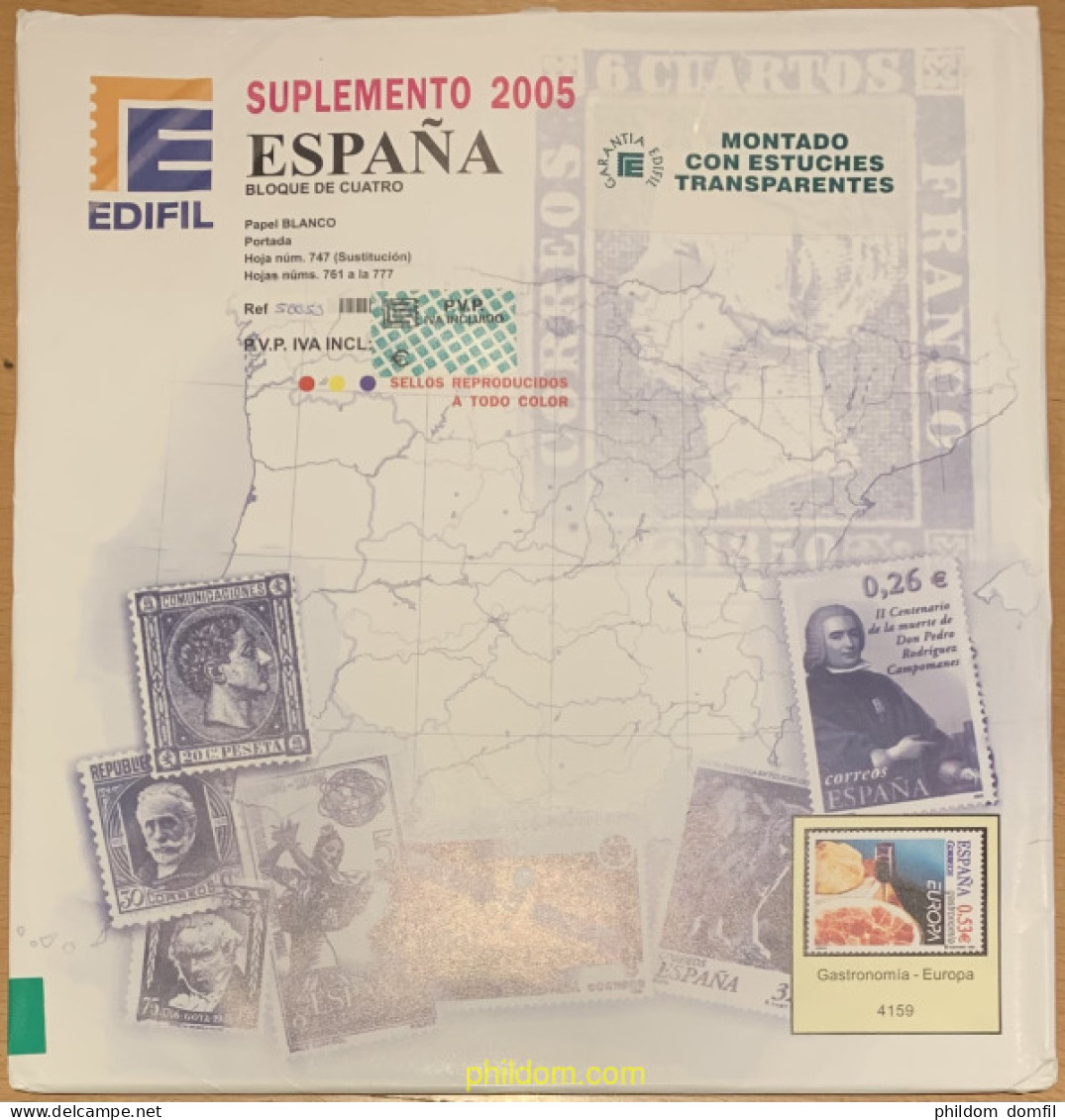 Supl.Edifil 2005 España Bloque De Cuatro Montado 50053 - Vordruckblätter