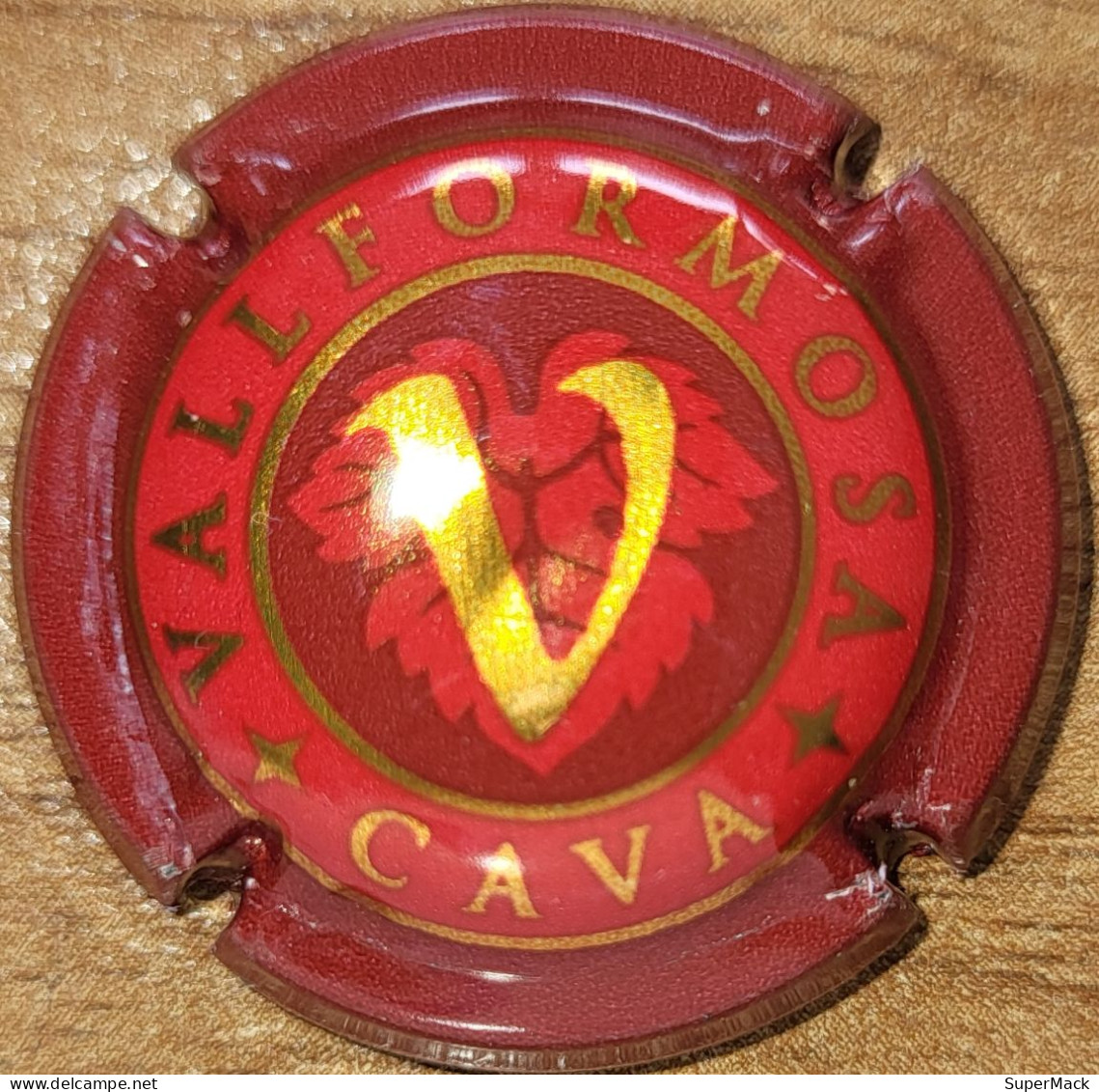 Capsule Cava D'Espagne VALLFORMOSA Bordeaux & Or Nr 1026 - Sparkling Wine