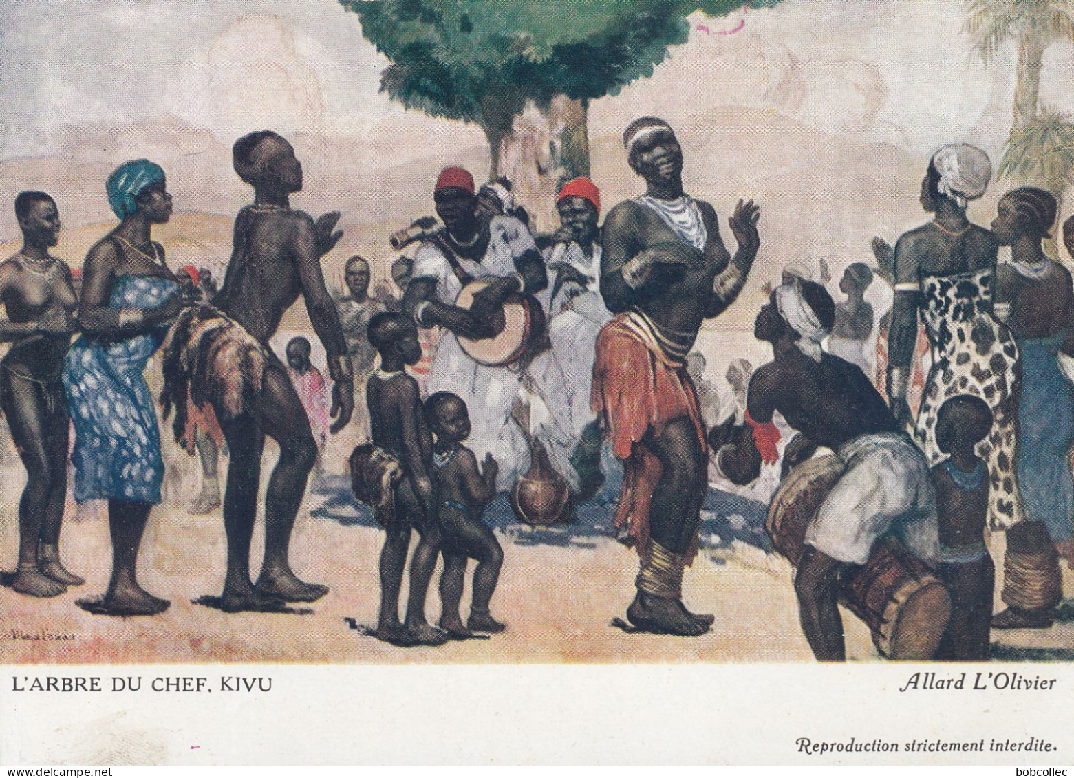 CROIX ROUGE DU CONGO:  L'arbre Du Chef KIVU (Exposition Coloniale Paris 1931) - Croix-Rouge