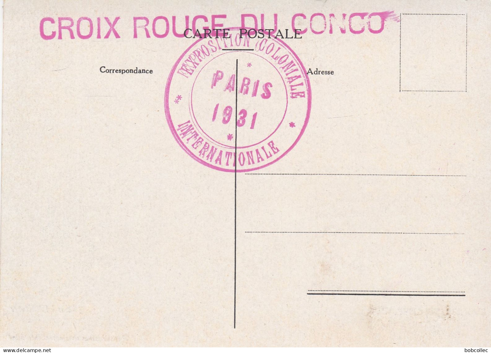 CROIX ROUGE DU CONGO:  L'arbre Du Chef KIVU (Exposition Coloniale Paris 1931) - Rotes Kreuz