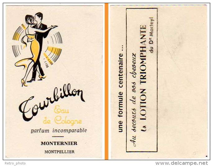 Carte Parfumée, Tourbillon, Eau De Cologne, Monternier, Montpellier - Profumeria Moderna (a Partire Dal 1961)
