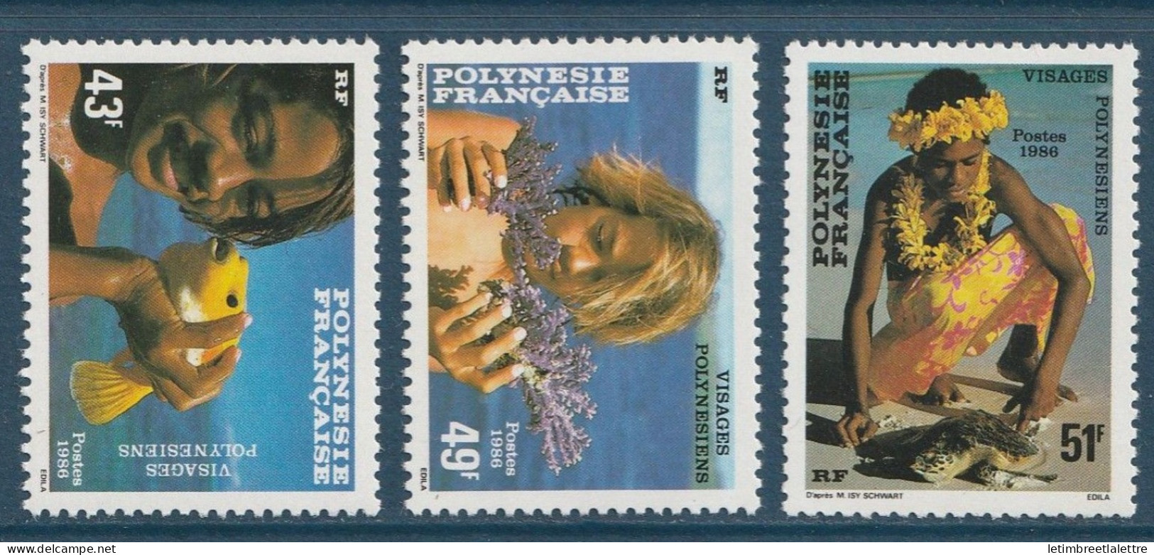 Polynésie Française - YT N° 249 à 251 ** - Neuf Sans Charnière - 1986 - Nuevos