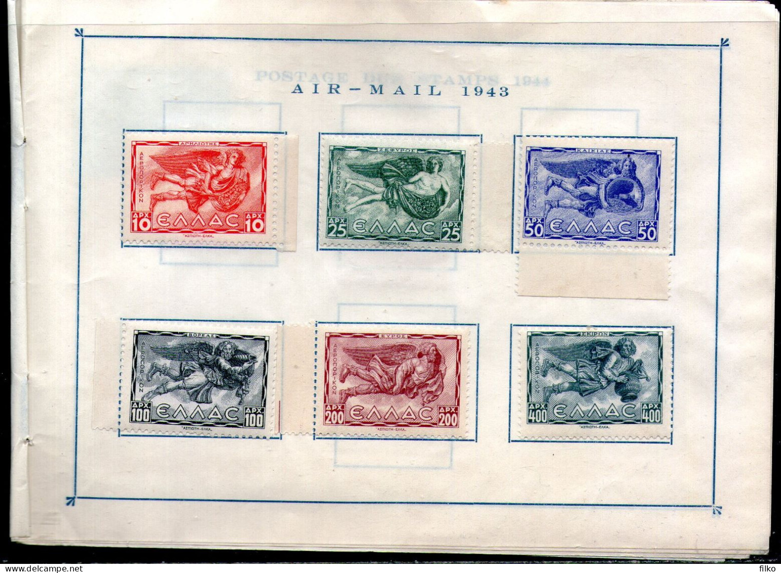 Greece,Book for stamps issued during the WWII period MLH * ,,as scan