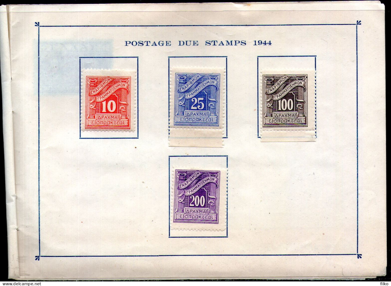 Greece,Book for stamps issued during the WWII period MLH * ,,as scan