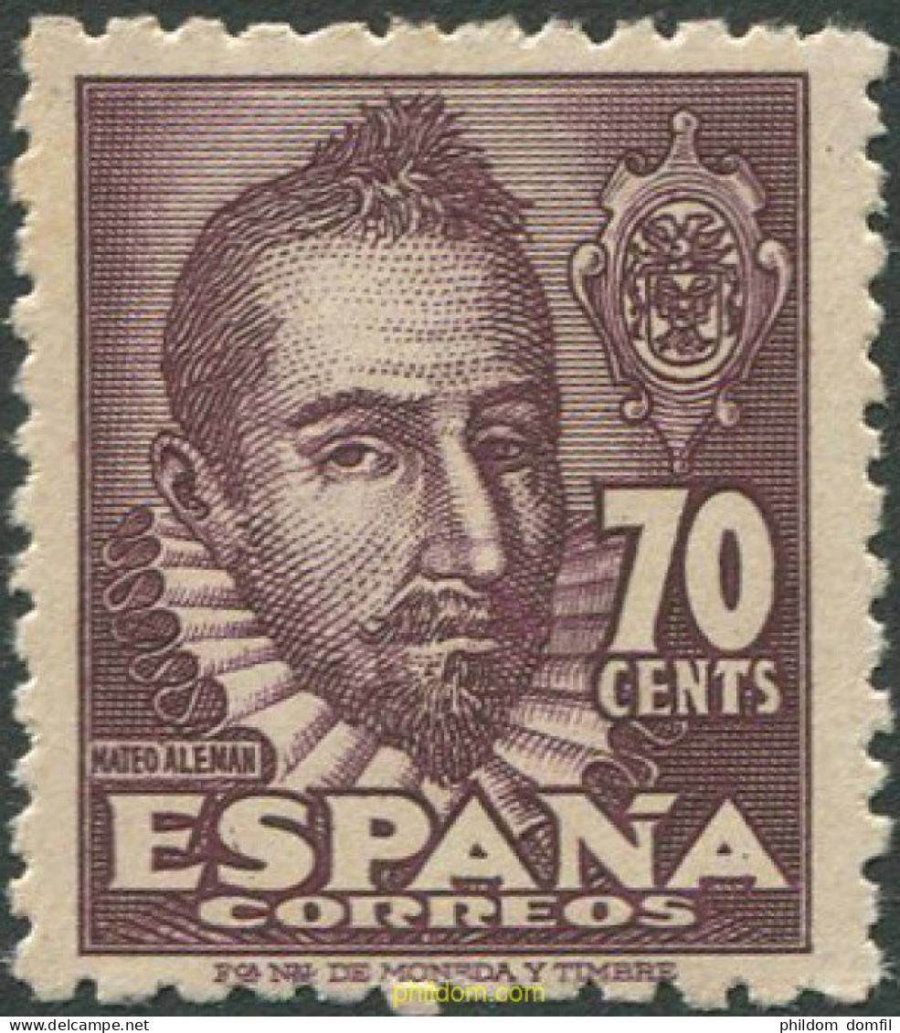 700496 MNH ESPAÑA 1948 PERSONAJES - Ongebruikt