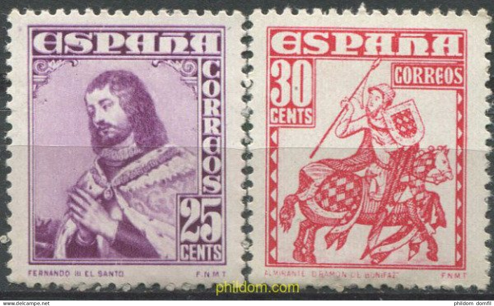 700458 HINGED ESPAÑA 1948 PERSONAJES - Unused Stamps