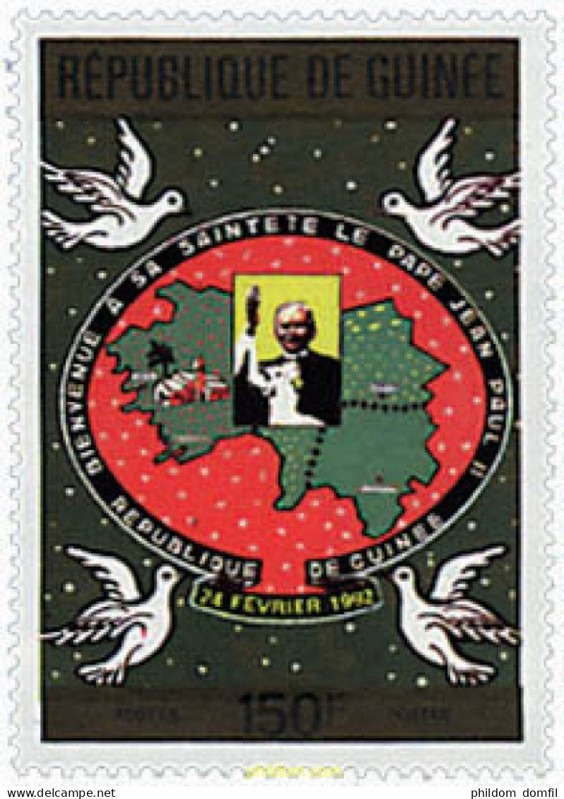 32797 MNH GUINEA 1992 VISITA DE SS EL PAPA JUAN PABLO II A GUINEA - Guinee (1958-...)