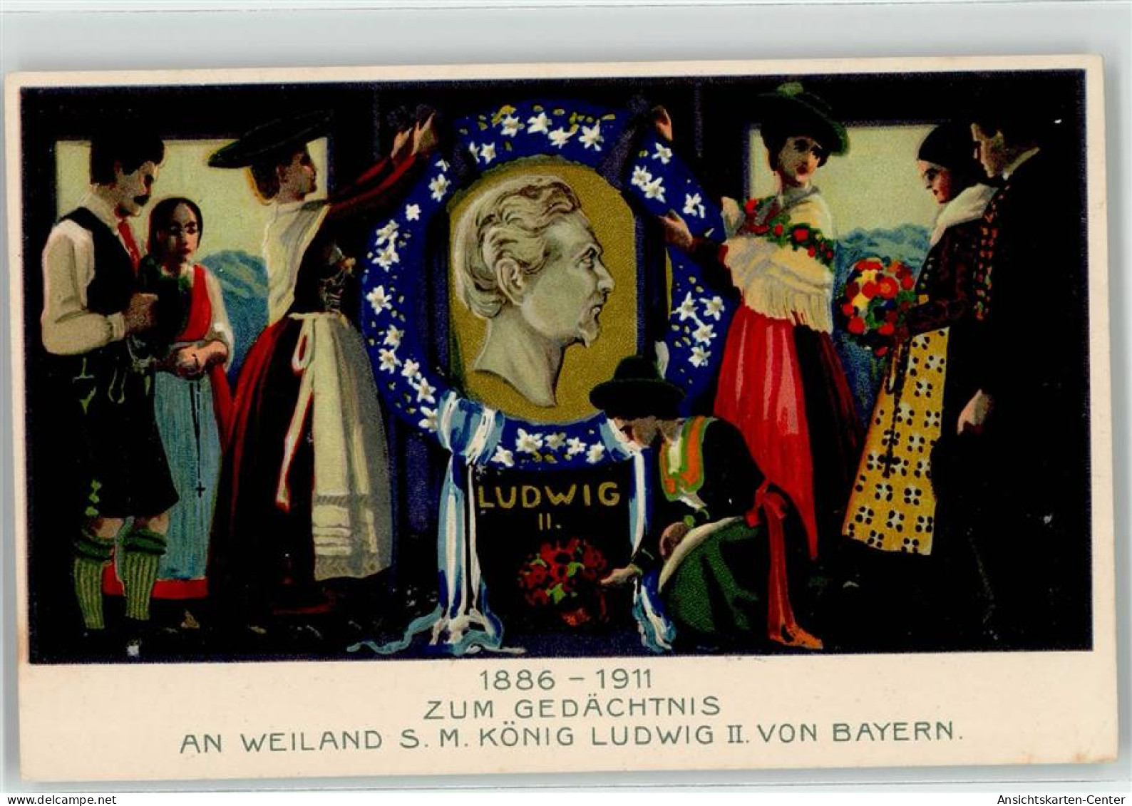52096406 - Zum Gedaechtnis An Weiland S.M. Koenig Ludwig II Von Bayern - Royal Families