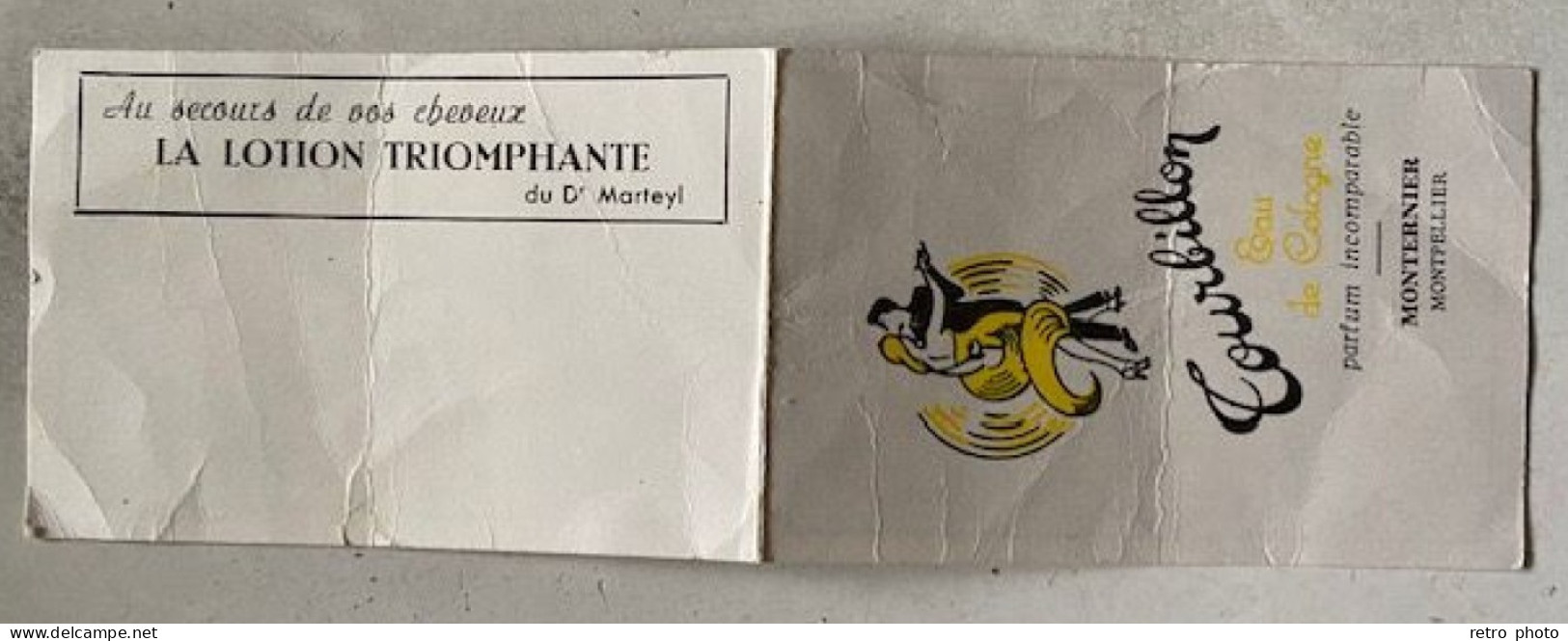 Carte Parfumée, Tourbillon, Eau De Cologne, Monternier, Montpellier (dépliante, Calendrier 1964) (état) - Profumeria Moderna (a Partire Dal 1961)