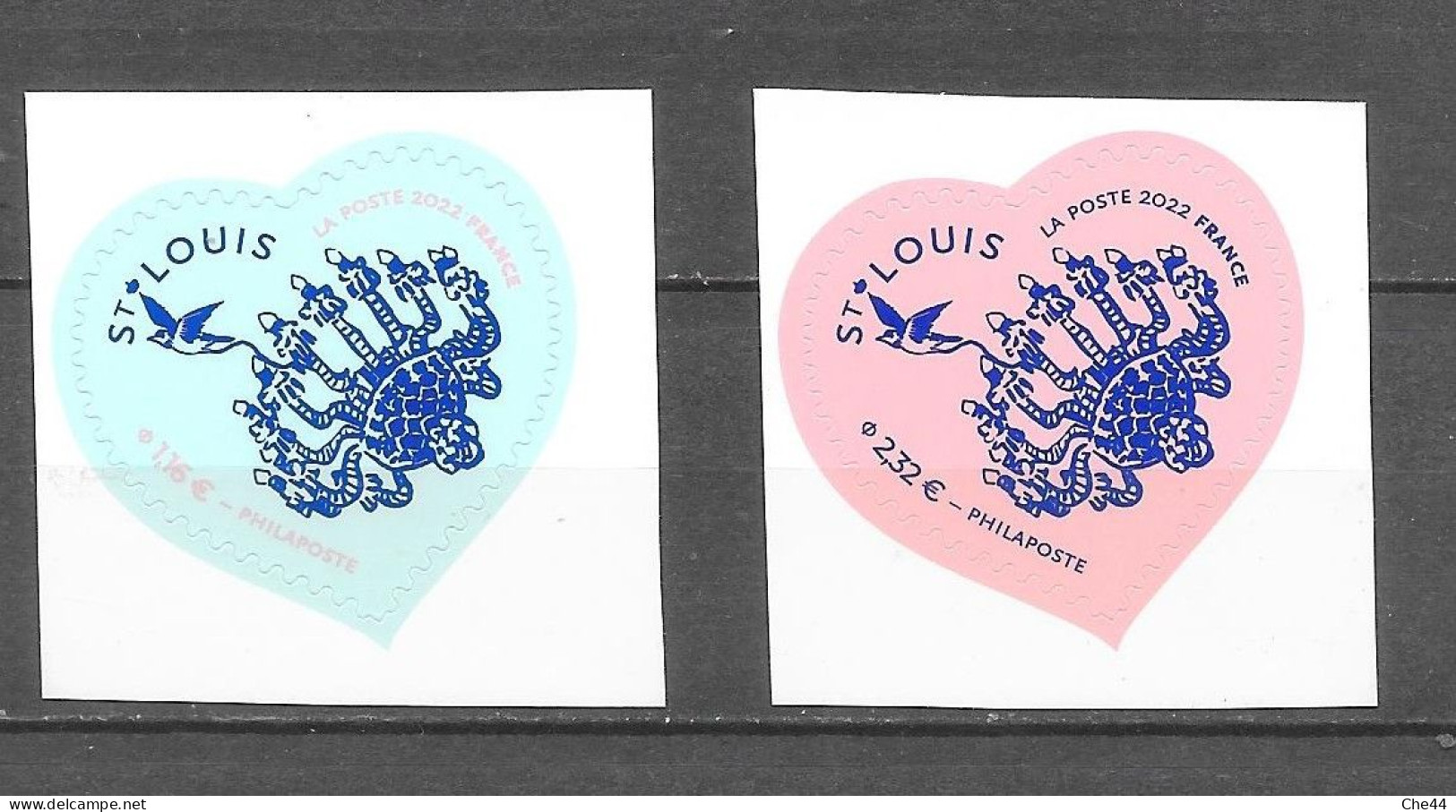 Coeur St Louis Adhésif : N°5552 Et 5553 Chez YT. - Unused Stamps