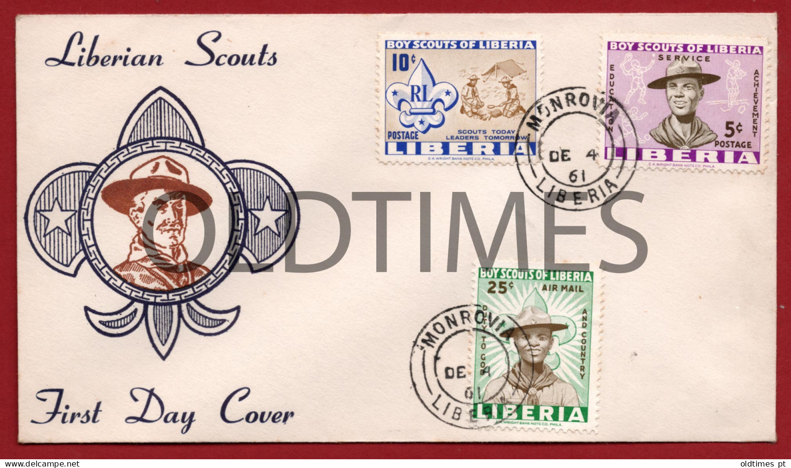 AFRICA - LIBERIA - LIBERIAN SCOUTS - FIRST DAY COVER - 1961 ENVELOPE - Scouting