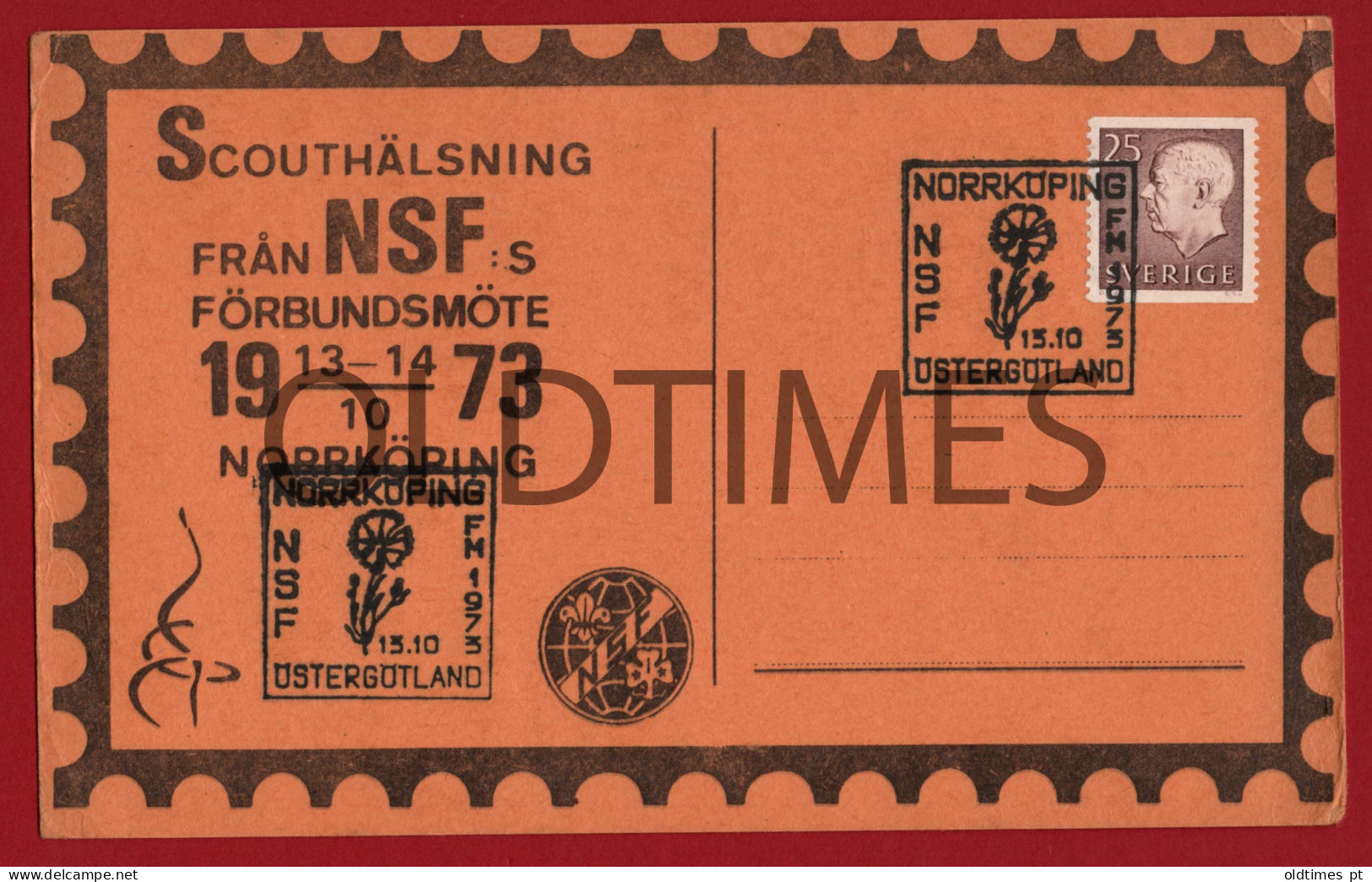 SWEDEN - NOORKOPING - SCOUTS - 1973 POSTCARD - Scoutisme