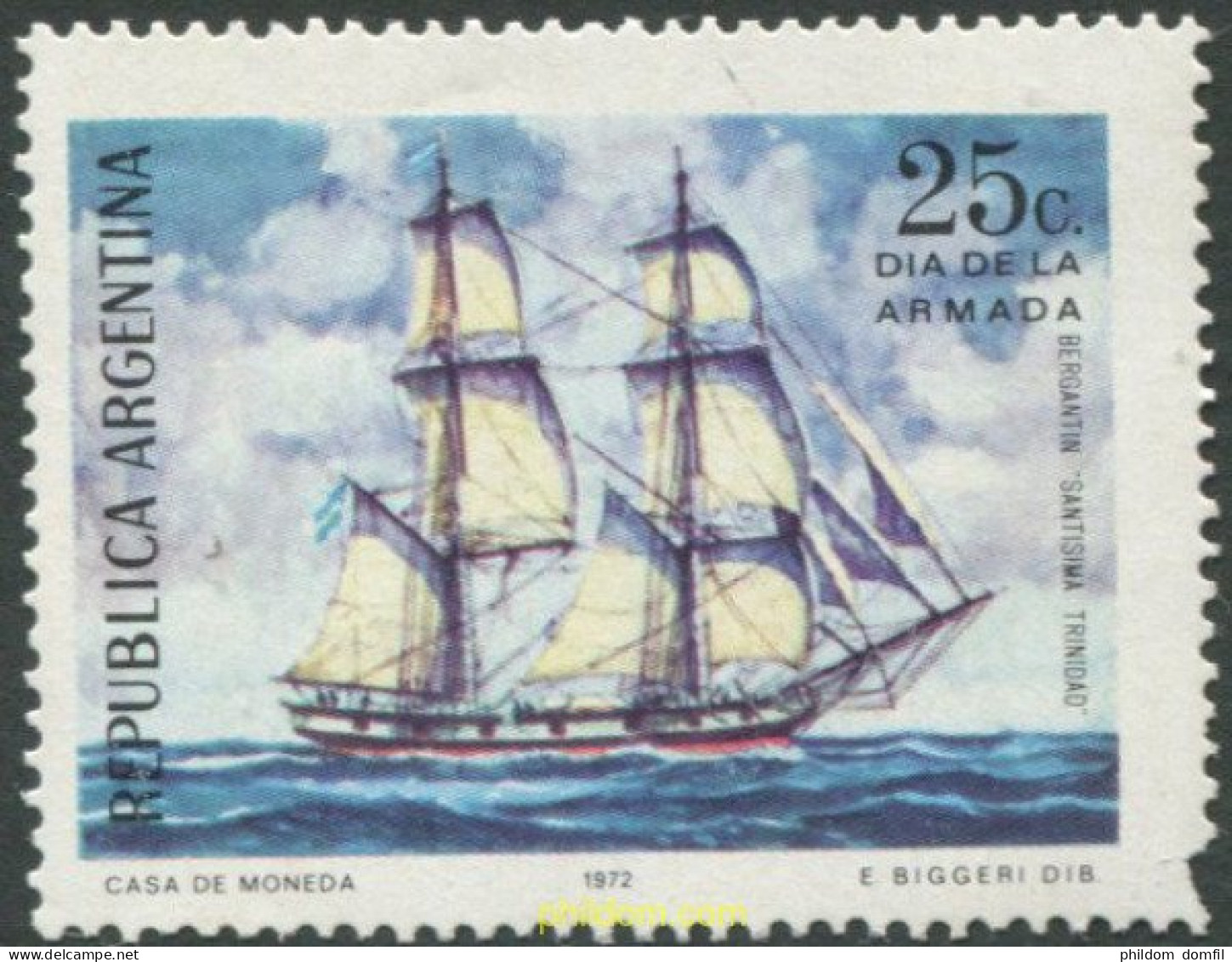 699025 MNH ARGENTINA 1972 DIA DE LA MARINA - Unused Stamps