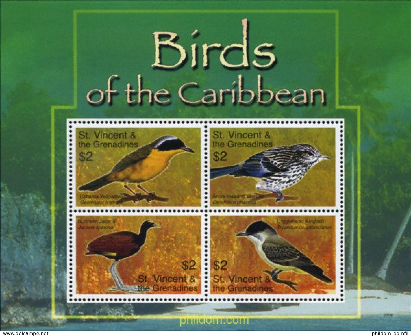 360563 MNH SAN VICENTE GRANADINAS 2007 PAJAROS - St.-Vincent En De Grenadines