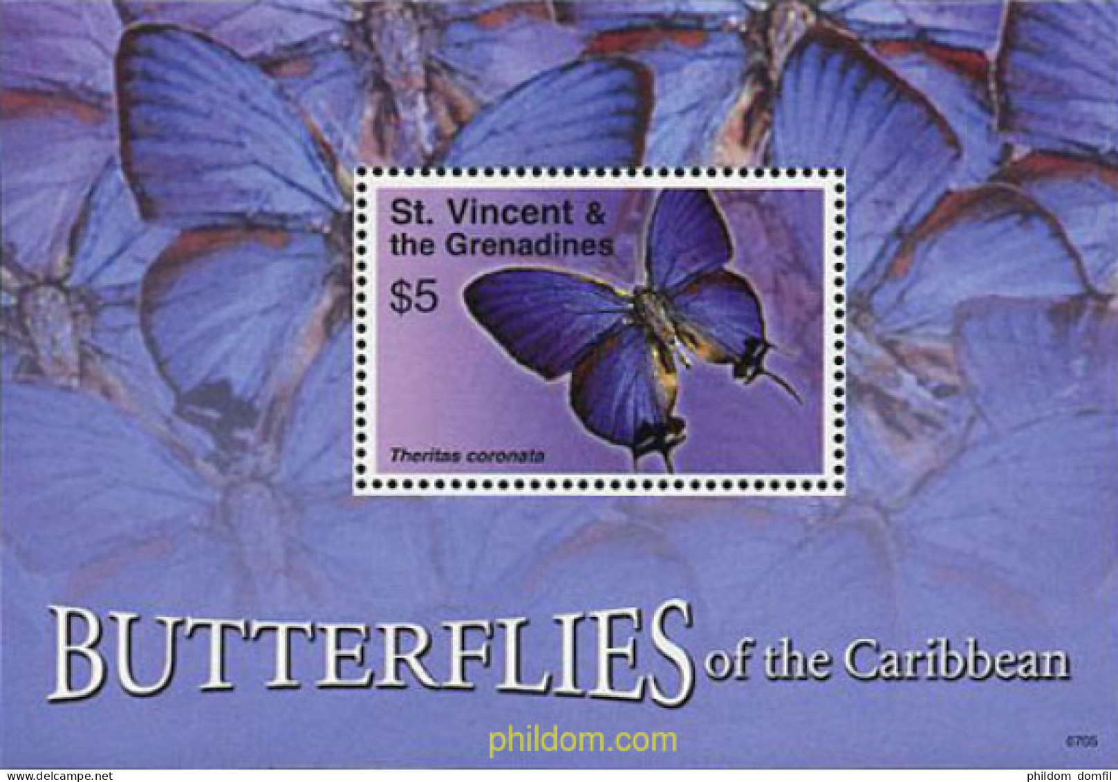 203622 MNH SAN VICENTE GRANADINAS 2007 MARIPOSAS - St.Vincent Und Die Grenadinen