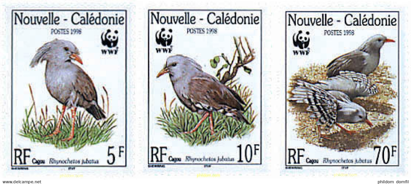 275230 MNH NUEVA CALEDONIA 1998 KAGU - Unused Stamps