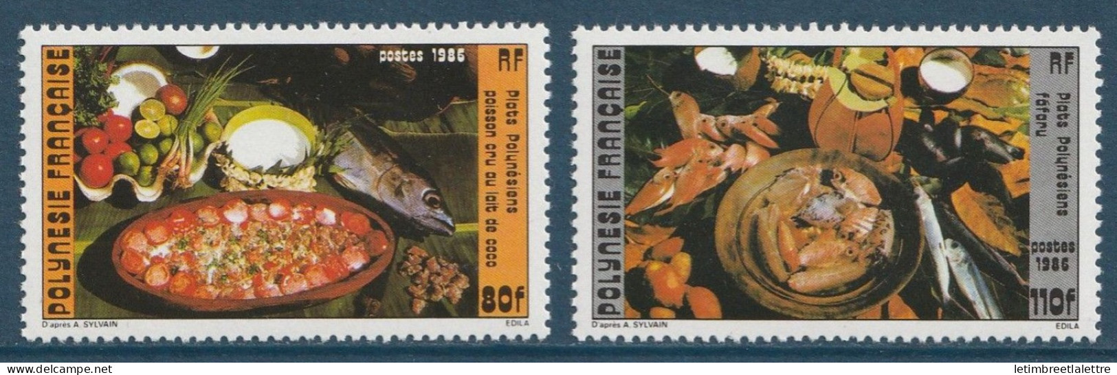 Polynésie Française - YT N° 261 Et 262 ** - Neuf Sans Charnière - 1986 - Neufs