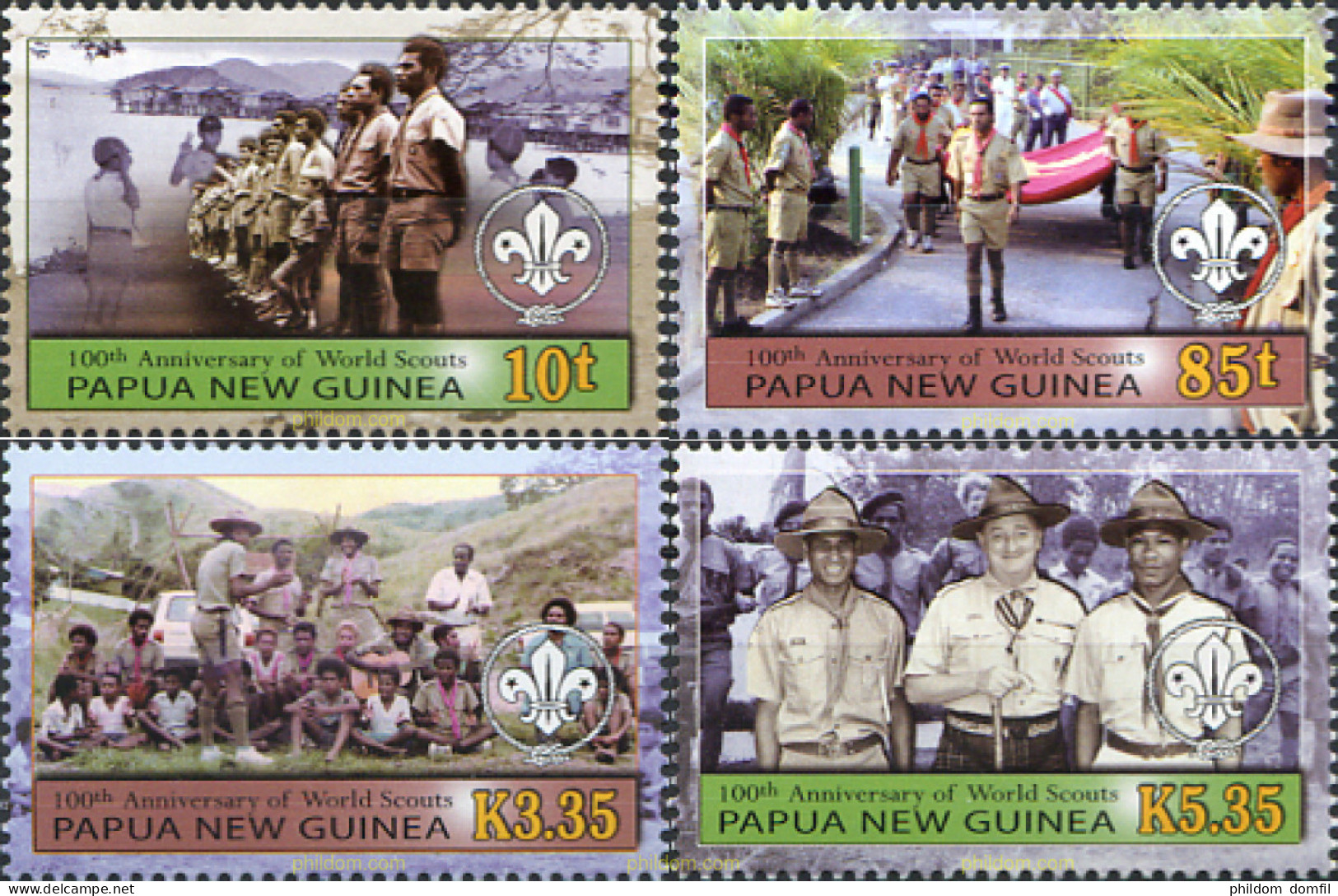 224663 MNH PAPUA NUEVA GUINEA 2007 CENTENARIO DEL ESCULTISMO - Papua New Guinea