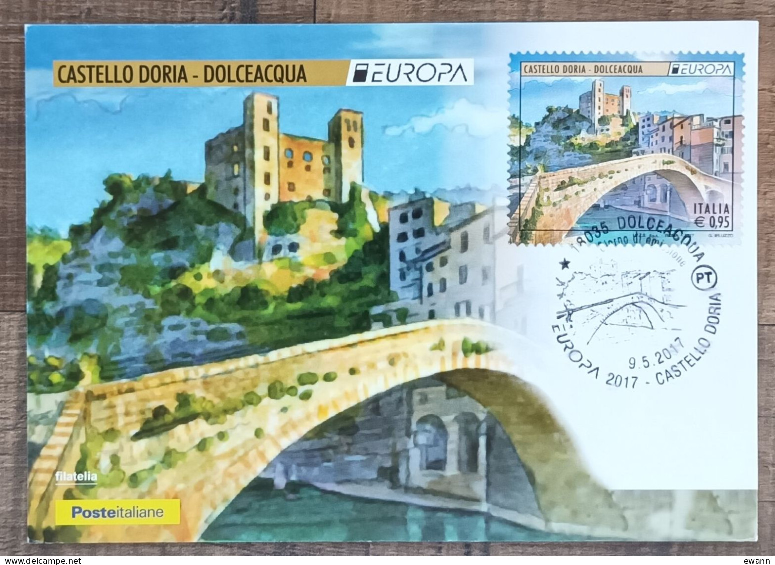 Italie - CM 2017 - YT N°3739 - EUROPA / Architecture Et Patrimoine - Maximum Cards