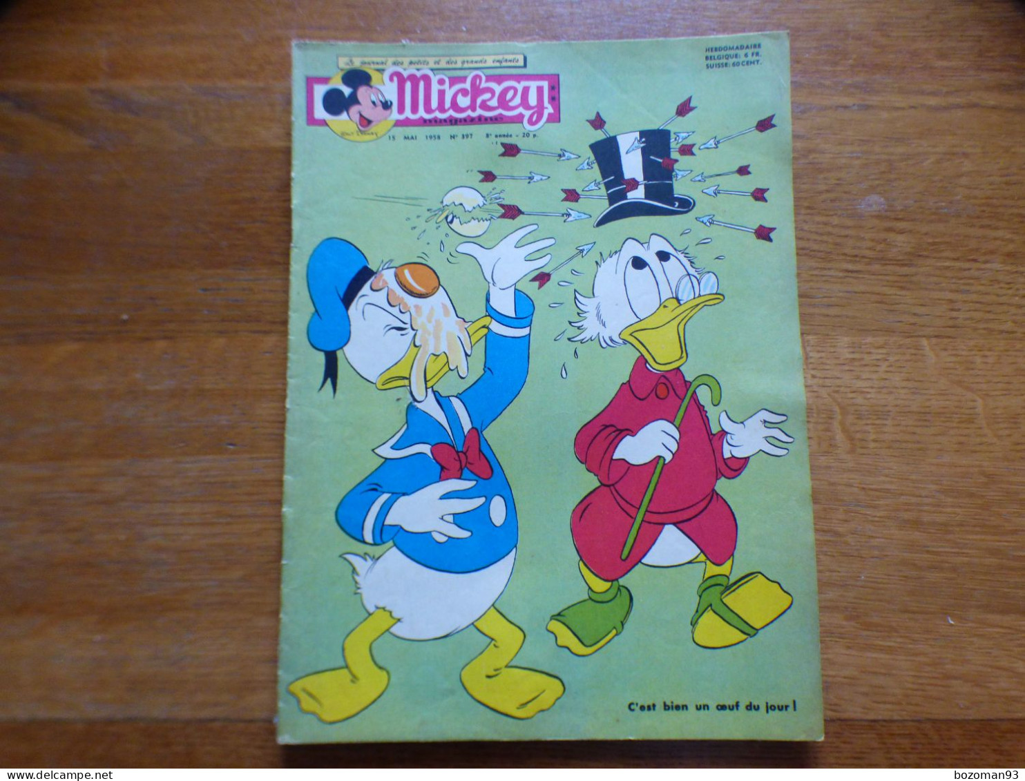 JOURNAL MICKEY BELGE  N° 397  Du 15/05/1958 - Journal De Mickey