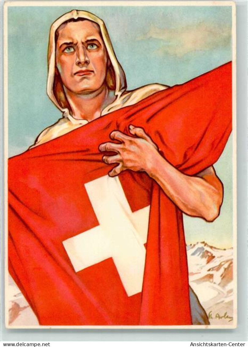 10606406 - 650 Jahre Eidgenossenschaft Schweizer Nationalfahne  Sign.Arlem - Exhibitions