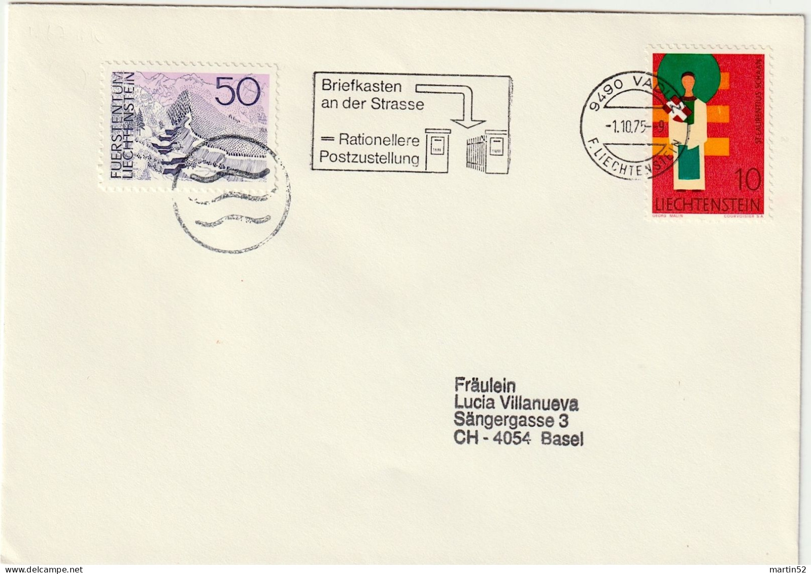 Liechtenstein 1975: Nachporto Zu 422+517 Mi 486+584 Yv 439+? Mit ⊙ VADUZ 1.10.75 Sowie Tax-Stempel - Postage Due