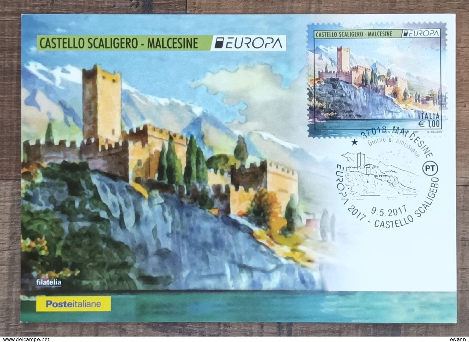 Italie - CM 2017 - YT N°3740 - EUROPA / Architecture Et Patrimoine - Cartes-Maximum (CM)