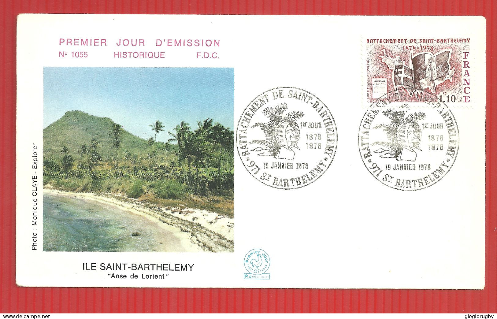 FDC SAINT BARTHELEMY 19 1 1978 - 1970-1979