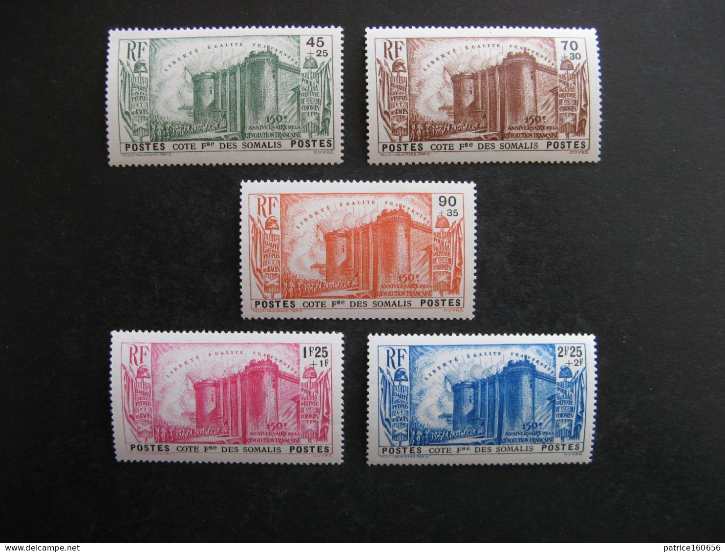 Cote Des Somalis: TTB Série N° 172 Au N° 176, Neufs Xx. - Unused Stamps