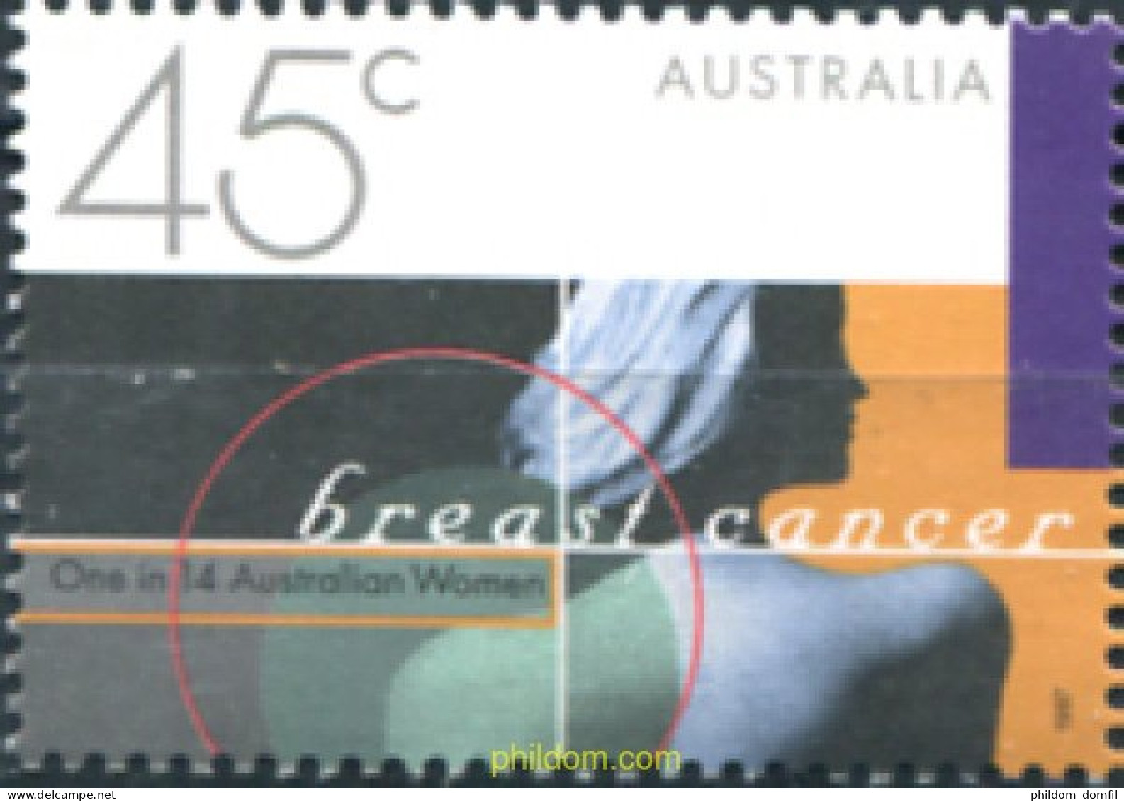 284750 MNH AUSTRALIA 1997 CAMPAÑA CONTRA EL CANCER DE PECHO - Ongebruikt