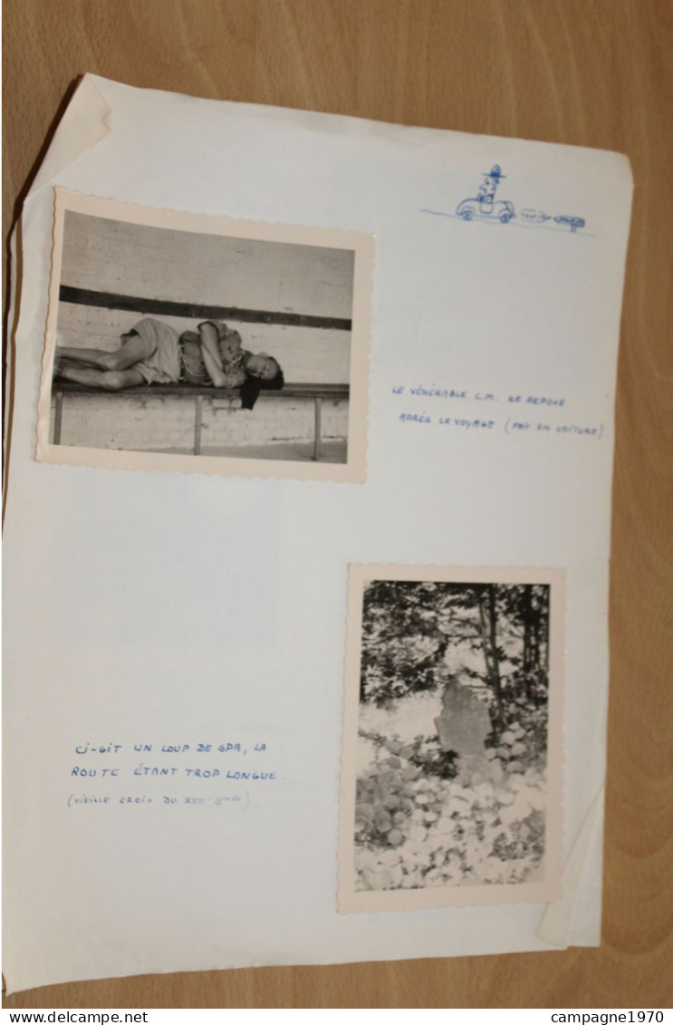 BEAU LOT 35 PHOTOS - SCOUTISME - SCOUTS DE MONS OU REGION - CAMP VEILLEE INSTALLATION ... ( AVEC NOMS - ANNEES 50 ) - Scouting