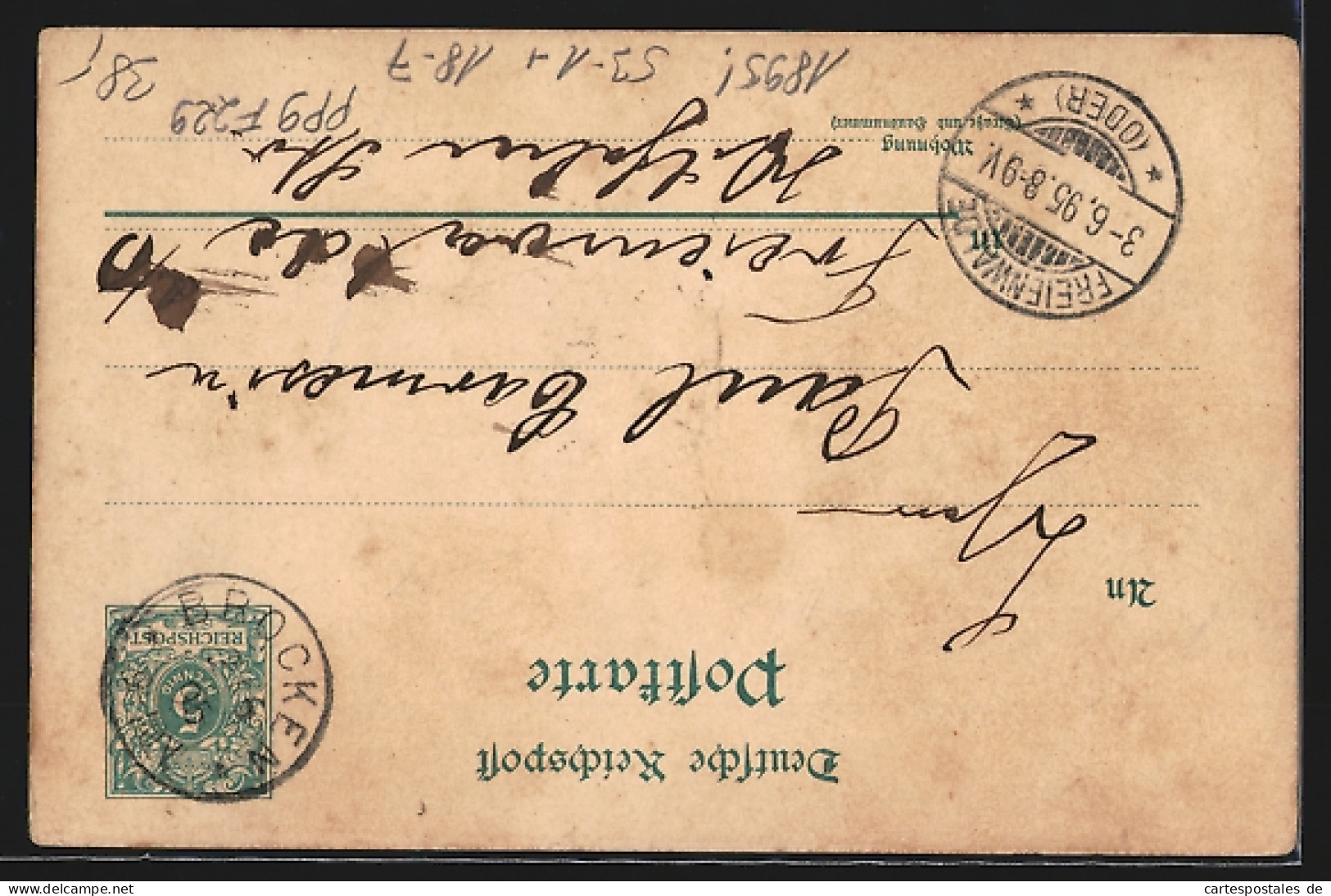Vorläufer-Lithographie Ganzsache PP9F229: Brocken, 1895, Hotel Und Turm, Hexenaltar Und Teufelskanzel  - Briefkaarten