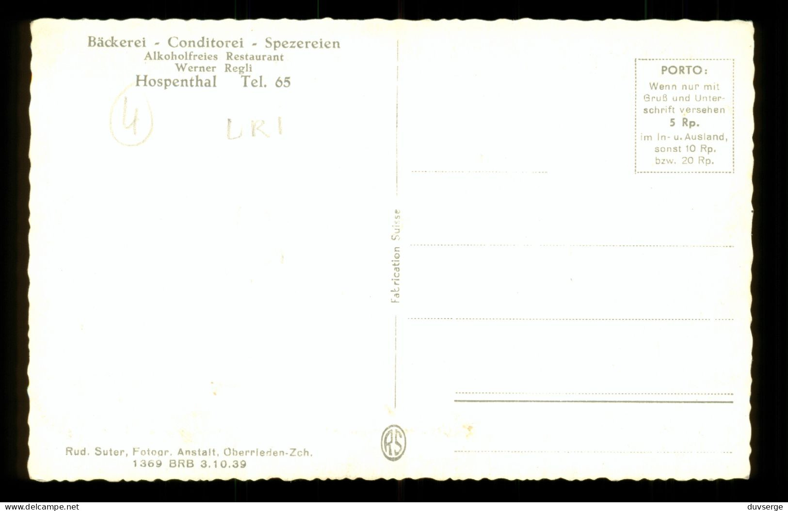 Suisse UR Uri Hospenthal ( Format 9cm X 14cm ) - Hospental