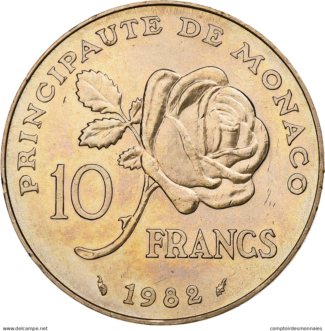 Monaco, Rainier III, 10 Francs, Princesse Grace, 1982, Monnaie De Paris - 1960-2001 Nieuwe Frank
