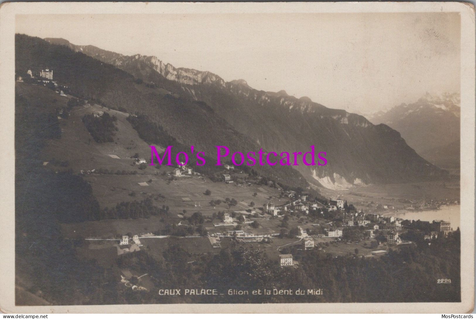 Switzerland Postcard - Caux Palace, Glion Et La Dent Du Midi   DZ302 - Montreux