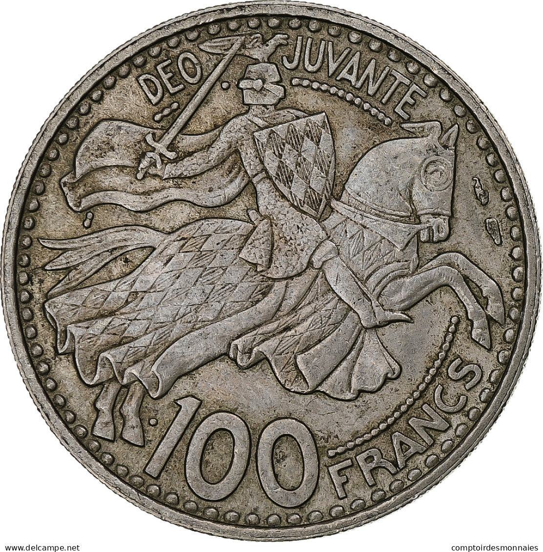 Monaco, Rainier III, 100 Francs, 1950, Monnaie De Paris, Cupro-nickel, TTB+ - 1949-1956 Oude Frank