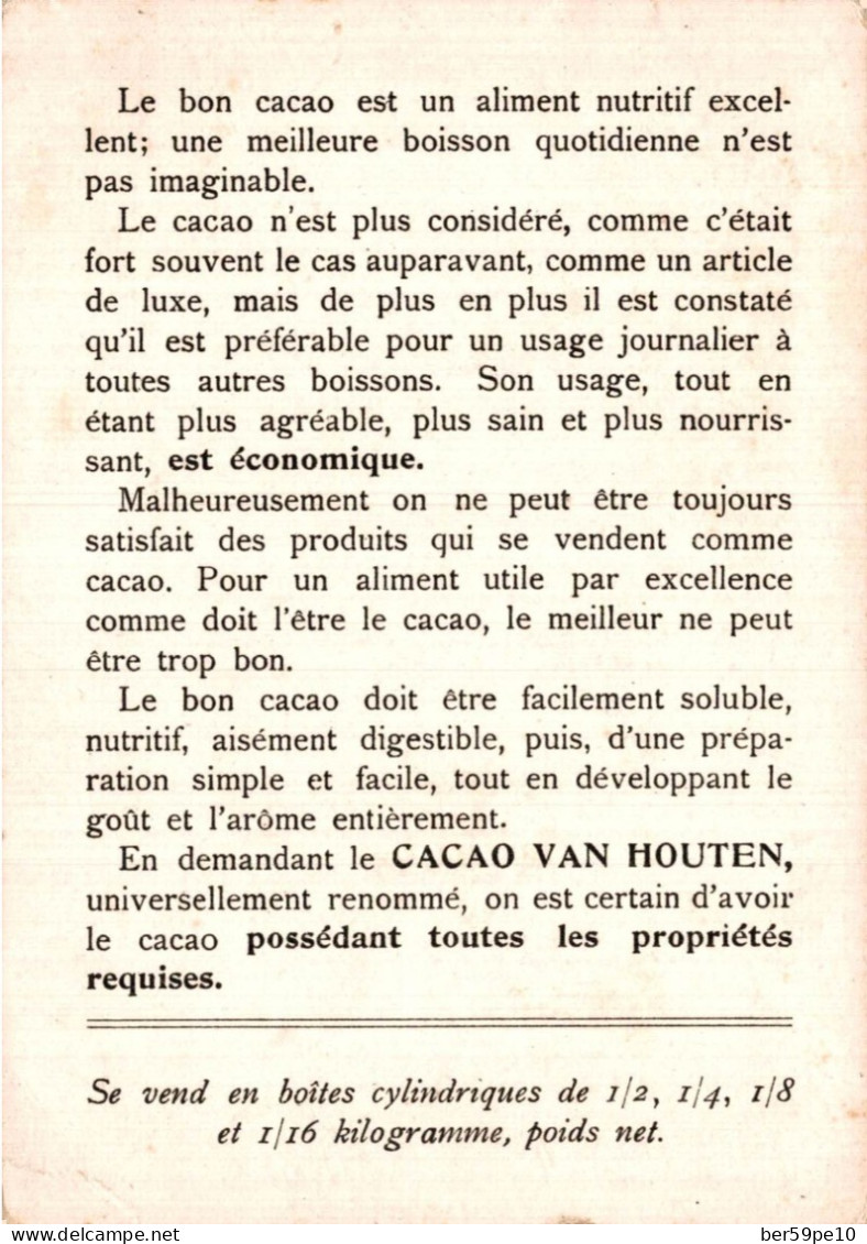 CHROMO CACAO VAN HOUTEN CHATEAU DE BLOIS AILE DE LOUIS XII - Van Houten