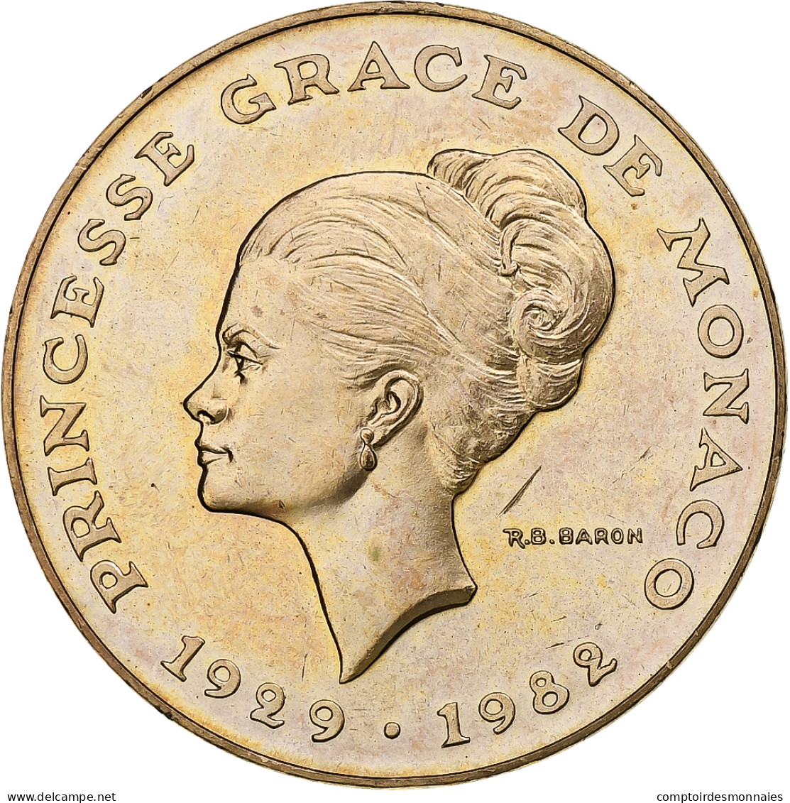 Monaco, Rainier III, 10 Francs, Princesse Grace, 1982, Monnaie De Paris - 1960-2001 Nouveaux Francs