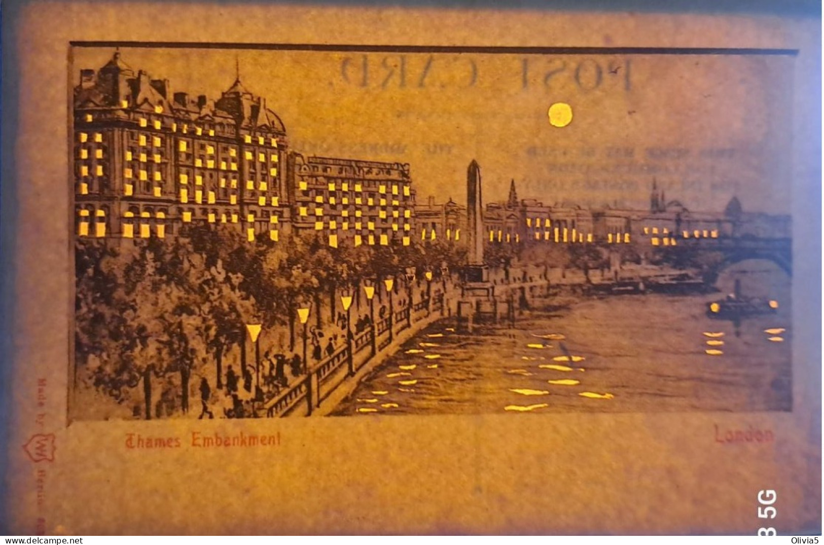 LONDON - Tegenlichtkaarten, Hold To Light