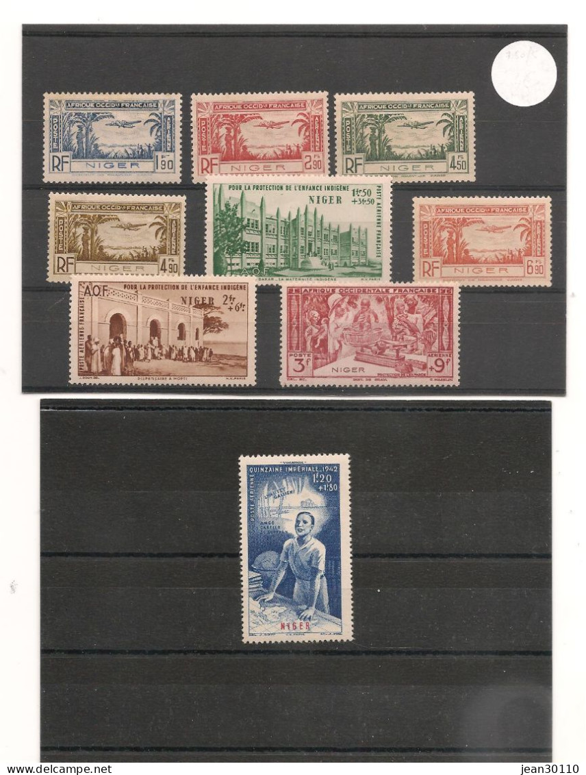 NIGER 1940/42 P.A. N°1/9 * - Unused Stamps